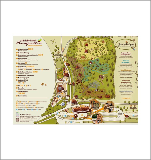 Geländeplan Feengrottenpark