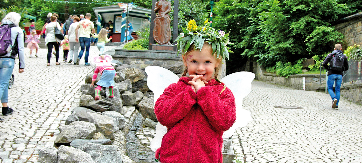 Feenfest Kleine Fee vor Bergmann